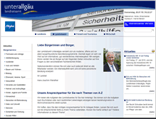 Tablet Screenshot of landratsamt-unterallgaeu.de